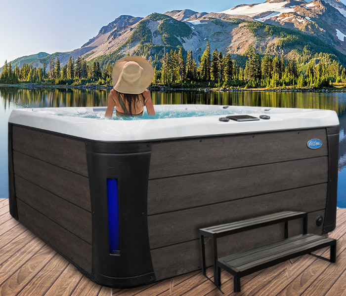 Calspas hot tub being used in a family setting - hot tubs spas for sale France